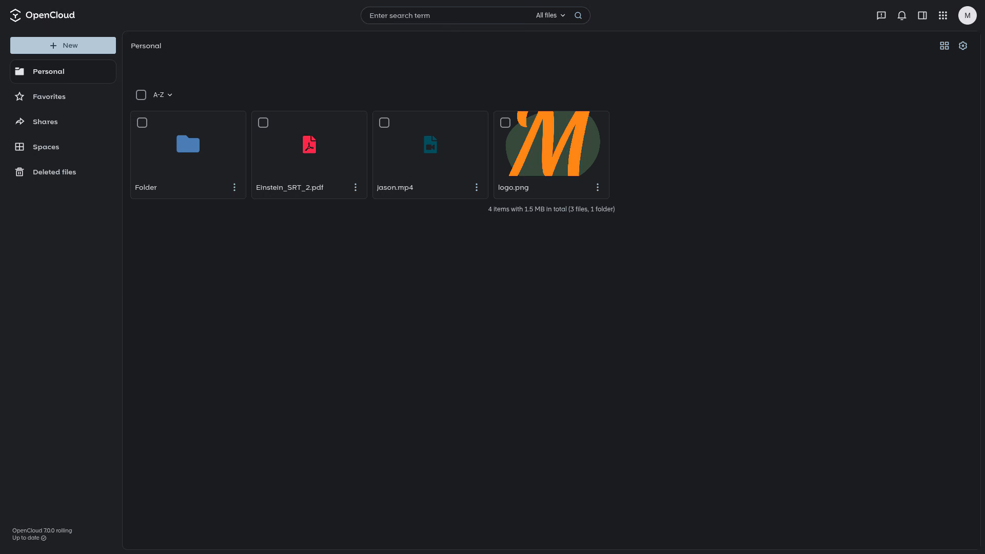 OpenCloud’s UI also looks minimalist yet elegant